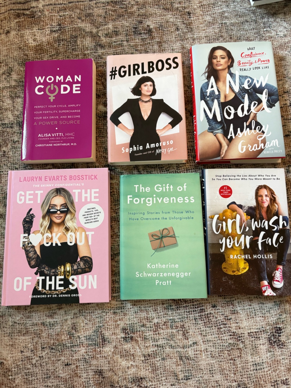 Assorted Women's Self-Help & Memoir Book Lot - Pastel Covers